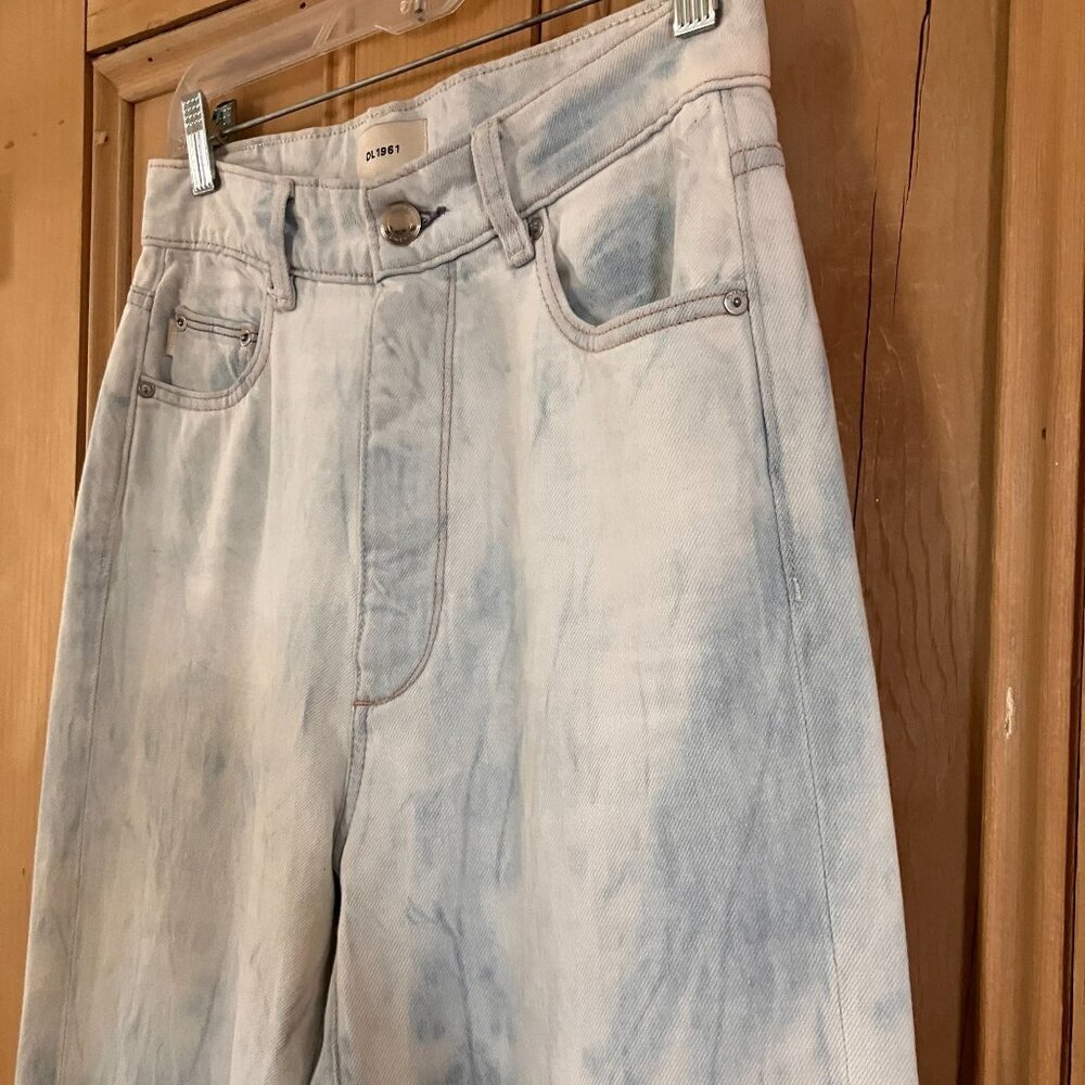 DL1961 Womens Hepburn Wide Leg Light Tide High Rise Jeans Size 25 Blue SP EXC - Picture 4 of 12